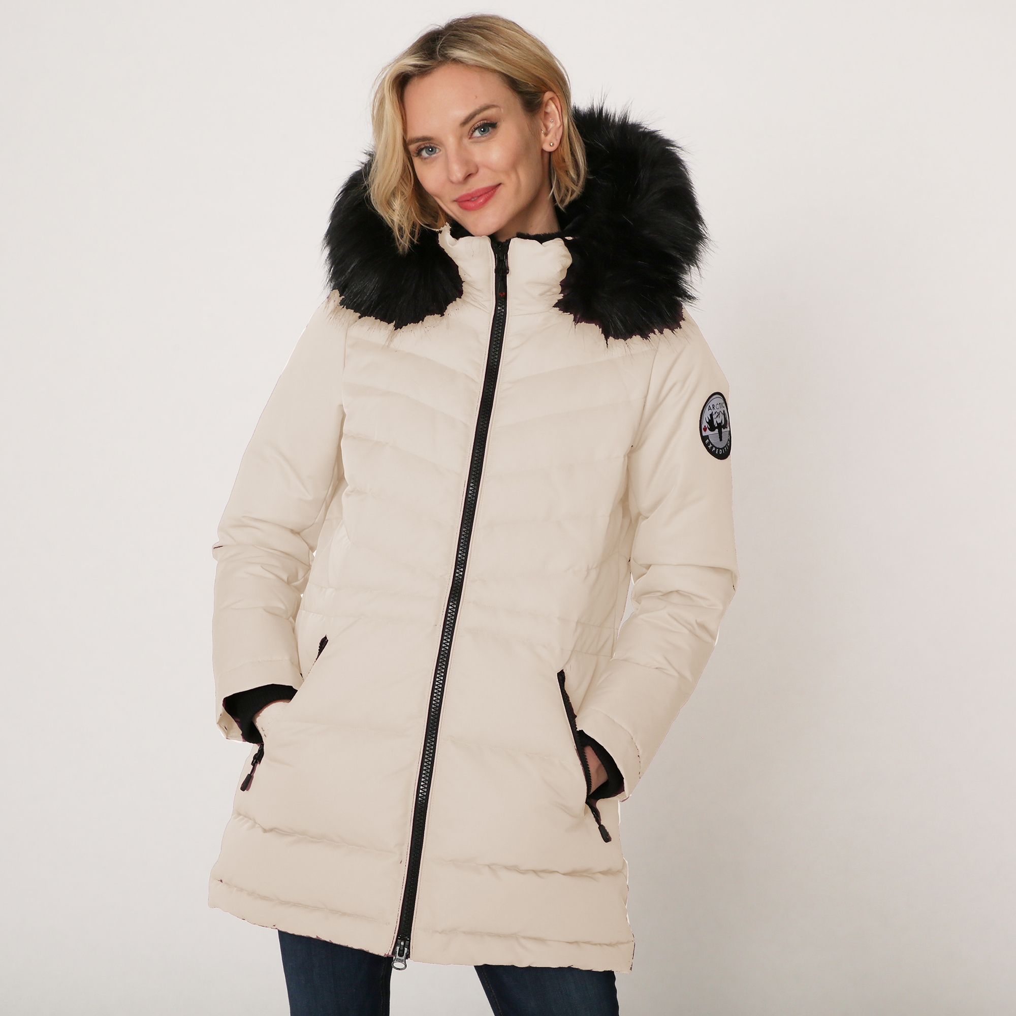 mid length down parka