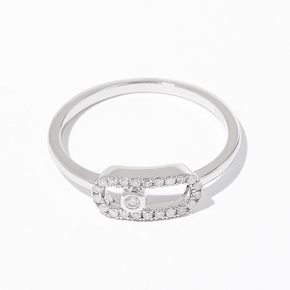 Jewellery Rings 10K White Gold Diamond Ring Online Shopping For   348923 