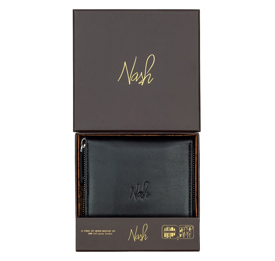 Image 349000_BLK.jpg, Product 349-000 / Price $39.33, Patricia Nash Men's Leather Manicure Gift Box Set from Patricia Nash on TSC.ca's Beauty department