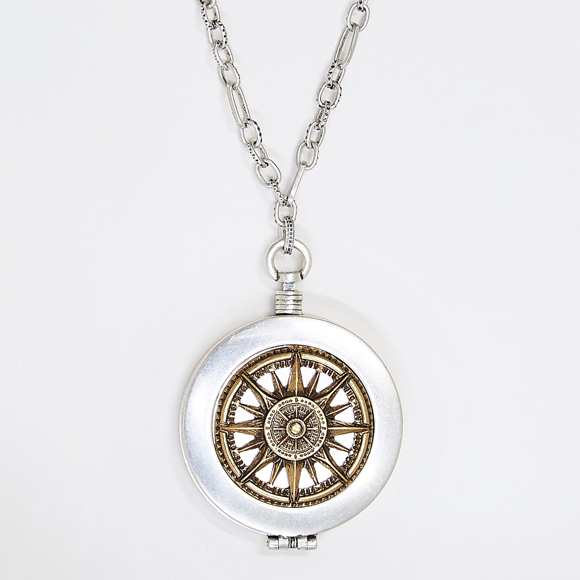 Brand New Patricia Nash 2024 Triple chain Compass Necklace