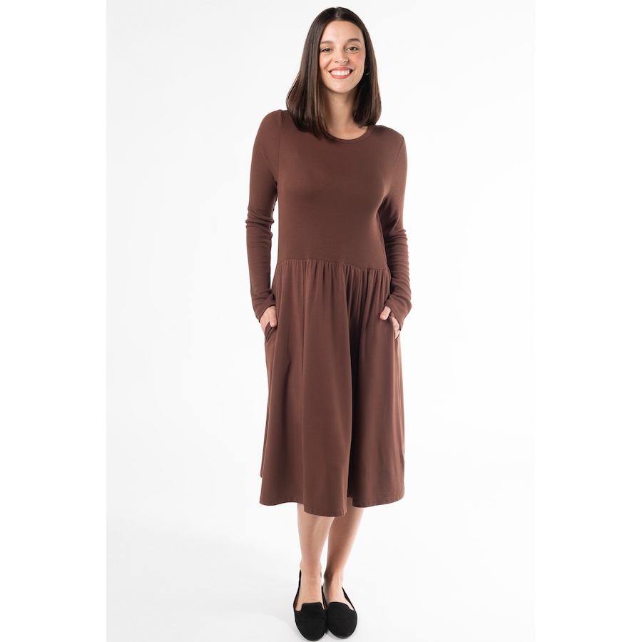 Image 349014_ALTMORE2.jpg, Product 349-014 / Price $55.33, Terrera Audrey Longsleeve Ribbed Dress from Terrera on TSC.ca's Fashion department