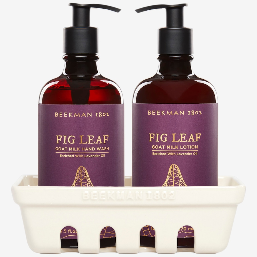 Image 349427_FLF.jpg, Product 349-427 / Price $40.00, Beekman 1802 Goat Milk Hand Wash & Lotion Ceramic Caddy Set from Beekman 1802 on TSC.ca's Beauty department