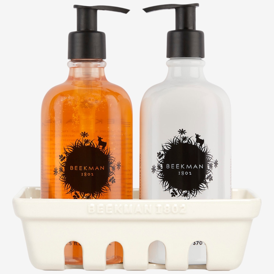 Image 349427_HONGT.jpg, Product 349-427 / Price $40.00, Beekman 1802 Goat Milk Hand Wash & Lotion Ceramic Caddy Set from Beekman 1802 on TSC.ca's Beauty department