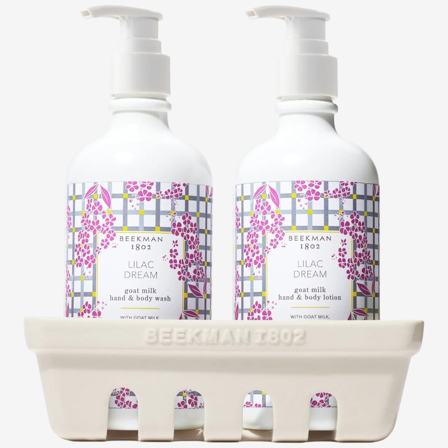 Image 349427_LLDRM.jpg, Product 349-427 / Price $40.00, Beekman 1802 Goat Milk Hand Wash & Lotion Ceramic Caddy Set from Beekman 1802 on TSC.ca's Beauty department