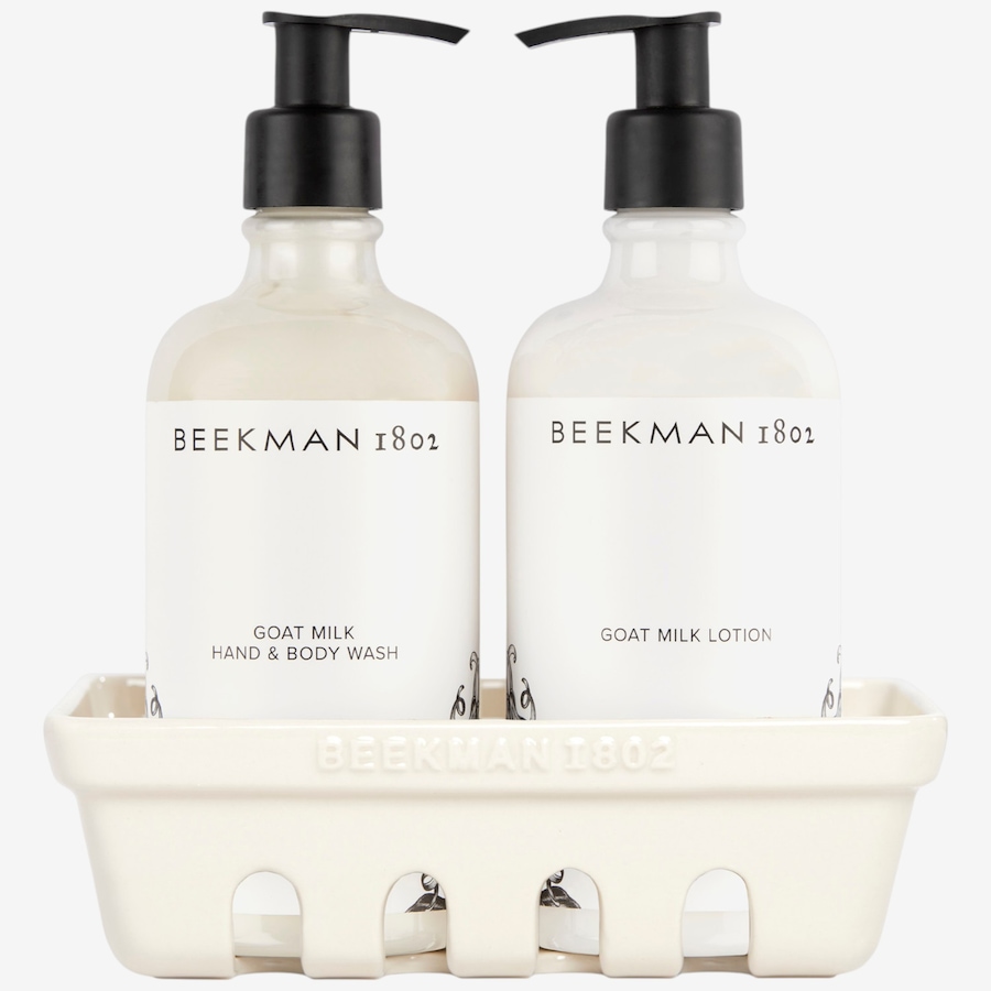 Image 349427_YLARE.jpg, Product 349-427 / Price $40.00, Beekman 1802 Goat Milk Hand Wash & Lotion Ceramic Caddy Set from Beekman 1802 on TSC.ca's Beauty department