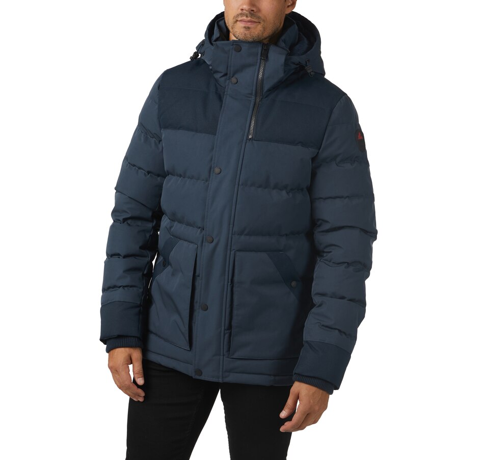 Image 349926_NVY.jpg, Product 349-926 / Price $184.88, Pajar Outerwear Locarno Men's Mixed Media Puffer from Pajar on TSC.ca's Fashion department