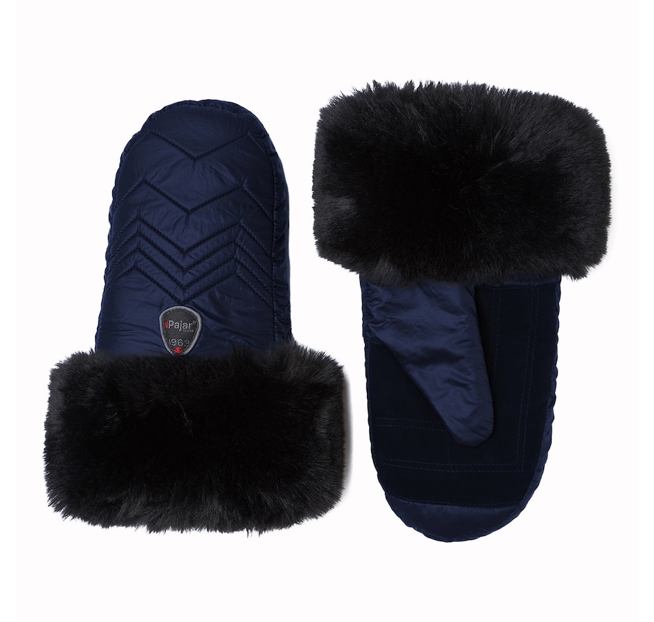 Image 349930_NVY.jpg , Product 349-930 / Price $39.88 , Pajar Accessories Channel Mitten Real Fur from Pajar on TSC.ca's Clothing & Shoes department