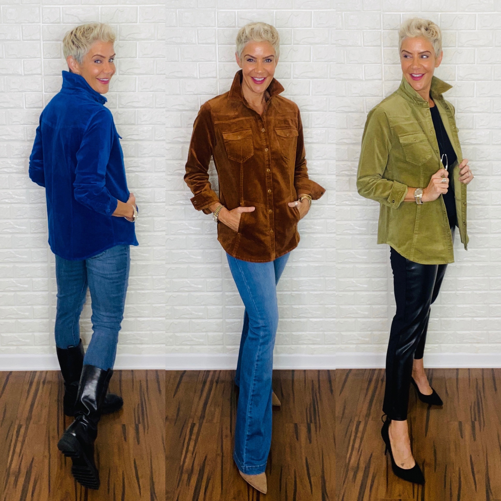 Joan Rivers Corduroy Shirt Jacket 
