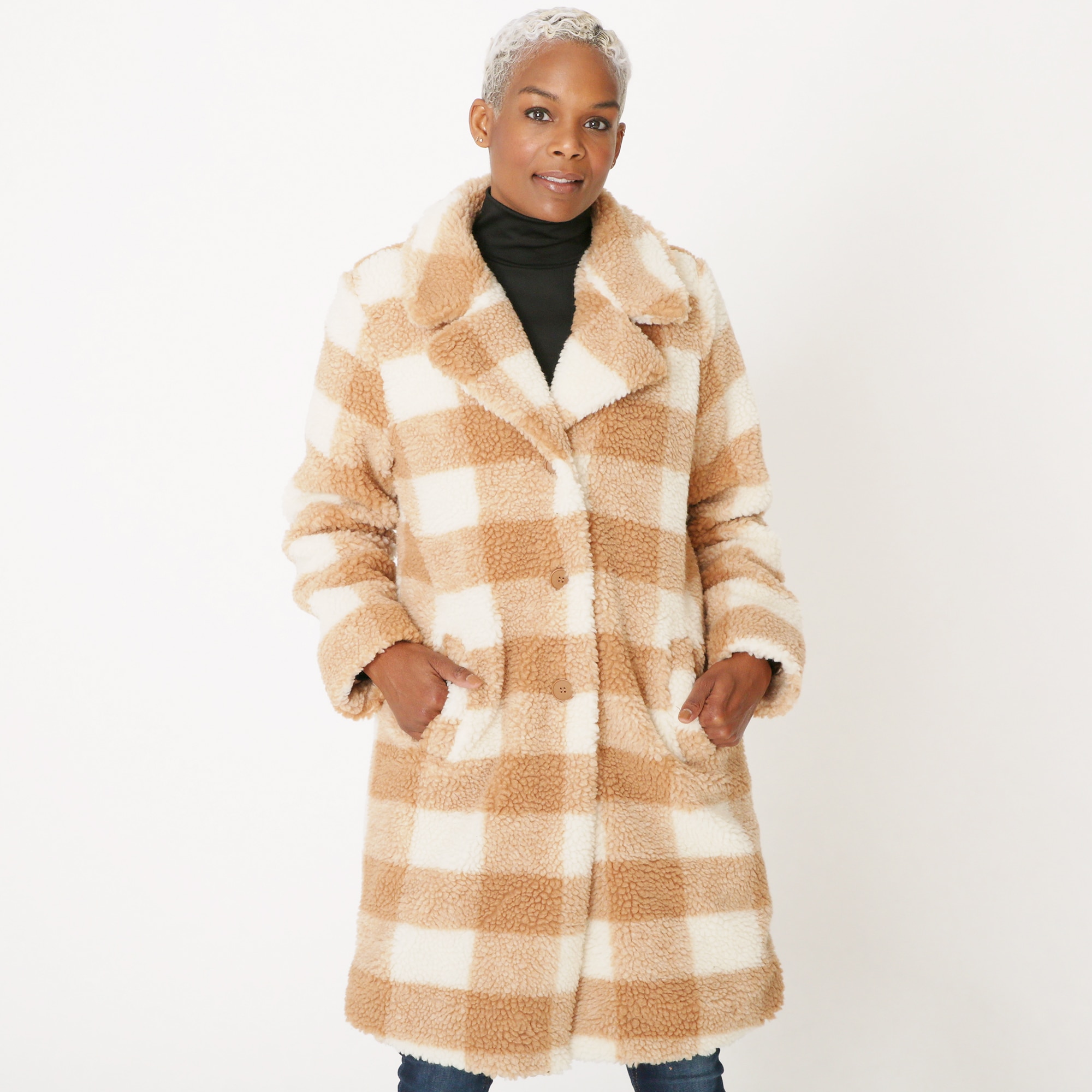 Regal Faux Fur Teddy Bear Coat