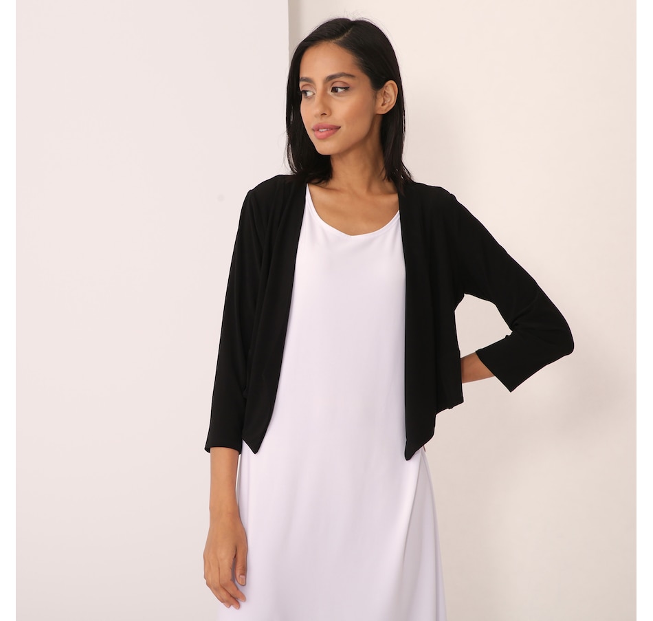 Image 350481_BLK.jpg, Product 350-481 / Price $19.33, Marallis Brazil Knit Cropped Open Bolero from Marallis on TSC.ca's Fashion department