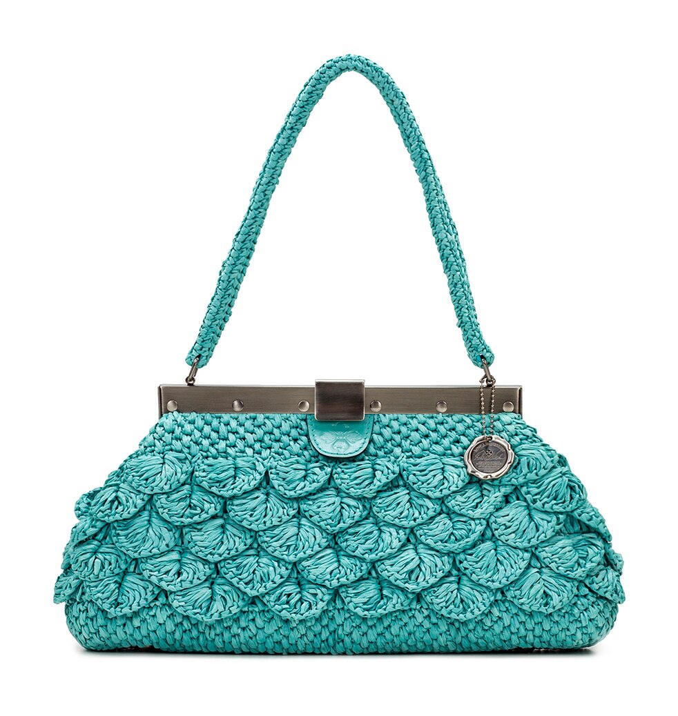 Patricia Nash Ferrara Woven Raffia Frame Bag