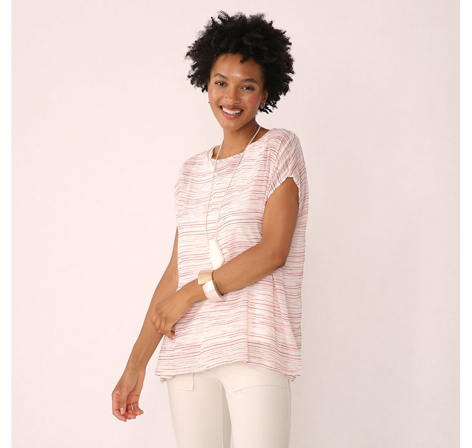 Image 371169_CHSRP.jpg, Product 371-169 / Price $29.33, WynneLayers Printed Chiffon Poncho Top from Wynnelayers on TSC.ca's Fashion department