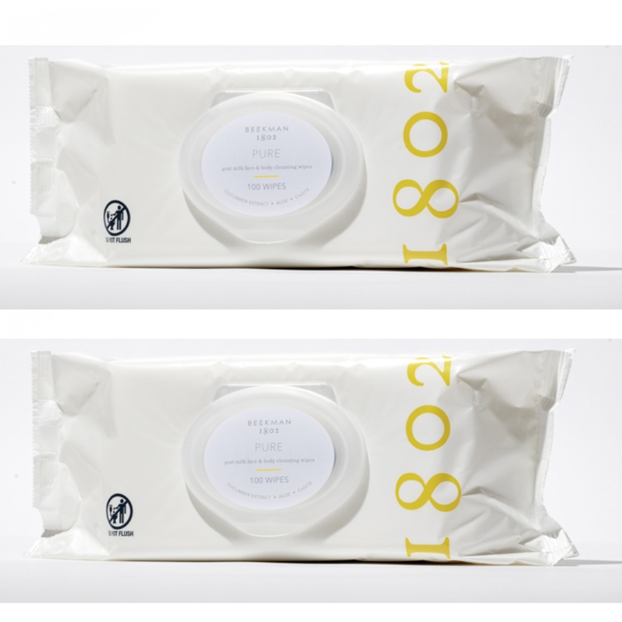 Image 371265_PURMK.jpg, Product 371-265 / Price $70.00, Beekman 1802 Supersize Goat Milk Facial Cleansing Wipes Duo from Beekman 1802 on TSC.ca's Beauty department