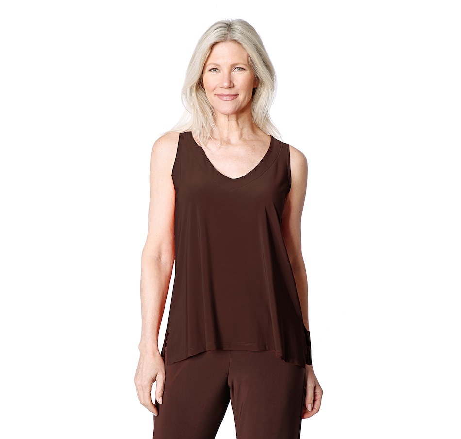 Image 371494_ESP.jpg, Product 371-494 / Price $19.33, Marallis V-Neck Side Slits Tank Top from Marallis on TSC.ca's Fashion department