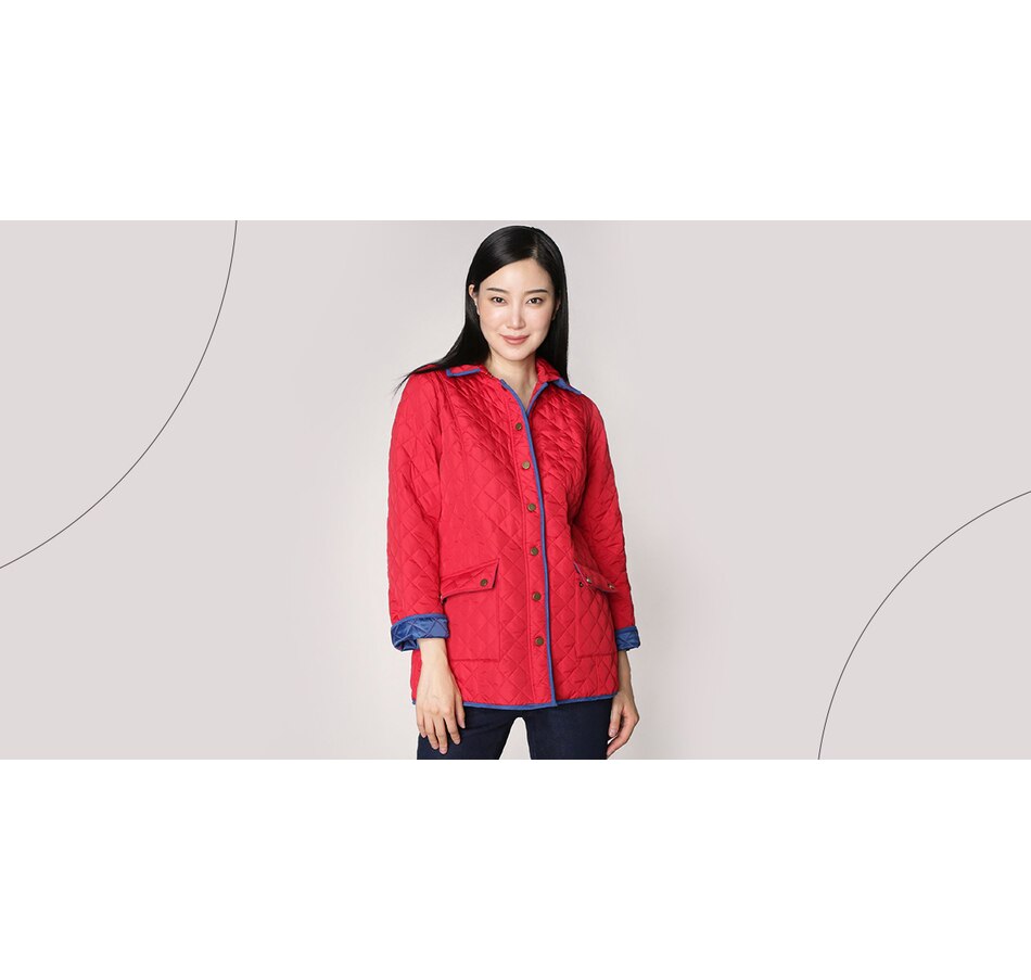 Image 371619_ALTMORE200.jpg, Product 371-619 / Price $59.33, Joan Rivers Classics Collection Quilted Barn Jacket with Faux Suede Trim from Joan Rivers on TSC.ca's Clothing & Shoes department