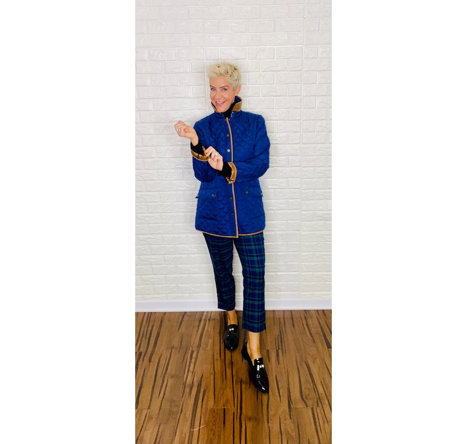 Image 371619_ALTMORE203.jpg, Product 371-619 / Price $59.33, Joan Rivers Classics Collection Quilted Barn Jacket with Faux Suede Trim from Joan Rivers on TSC.ca's Clothing & Shoes department