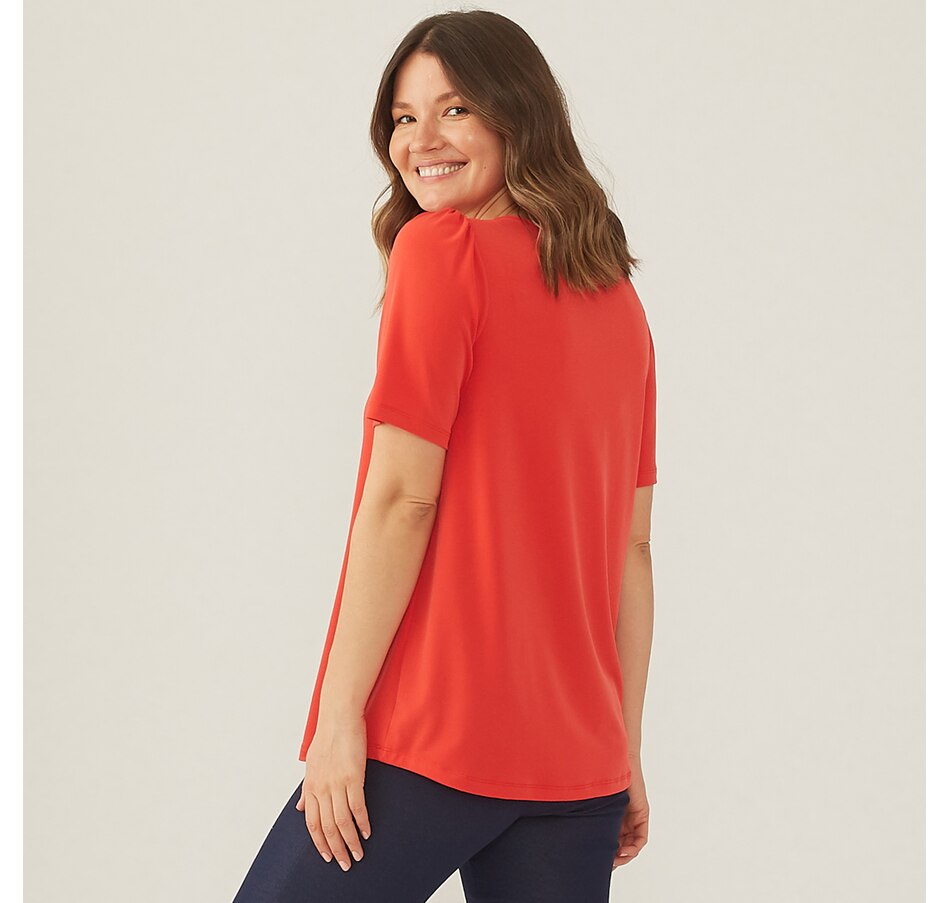 Image 371645_ALTMORE1.jpg, Product 371-645 / Price $24.33, Kim & Co. Brazil Knit Sweet V Neckline Top from Kim & Co. on TSC.ca's Fashion department