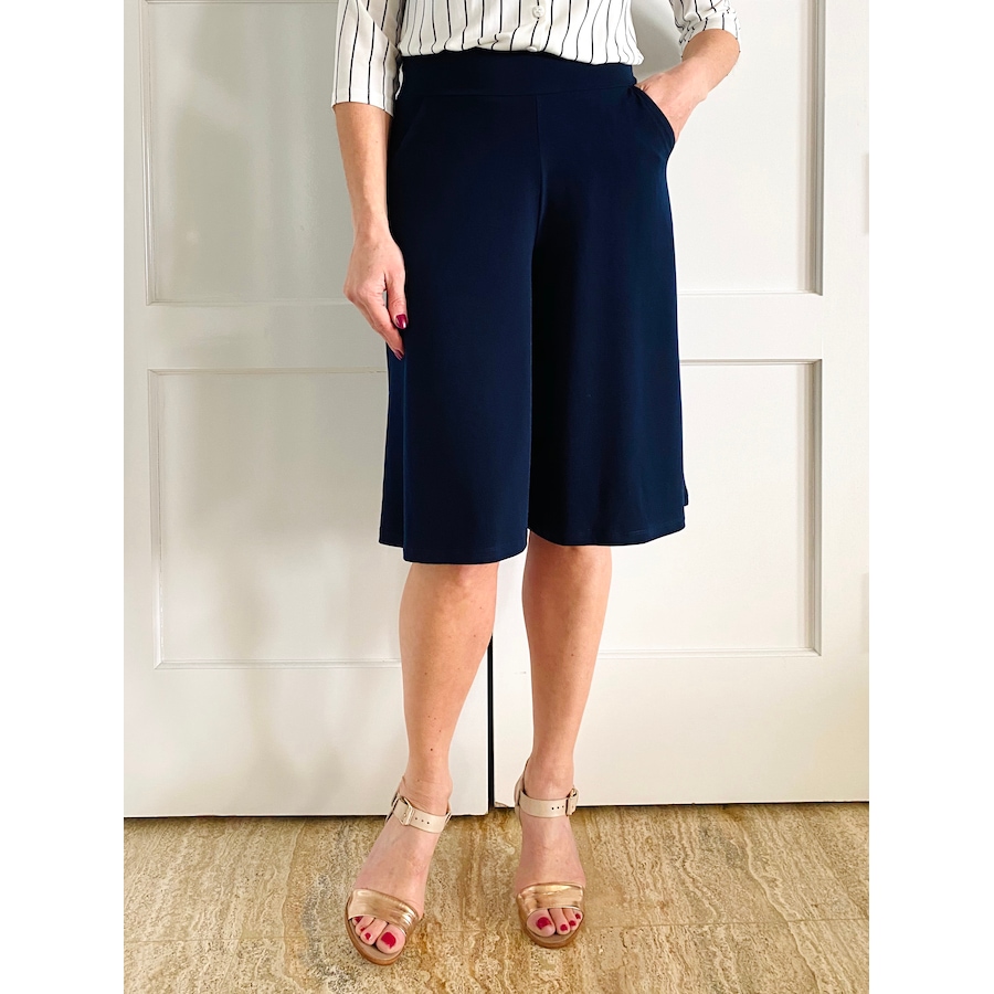 Image 371648_NVY.jpg, Product 371-648 / Price $26.33, Kim & Co. Brazil Knit Gaucho Pant from Kim & Co. on TSC.ca's Fashion department