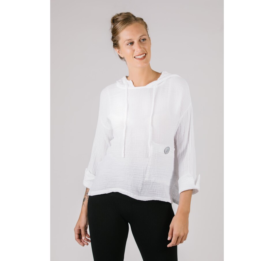 Clothing & Shoes - Tops - Shirts & Blouses - Shannon Passero Hooded ...