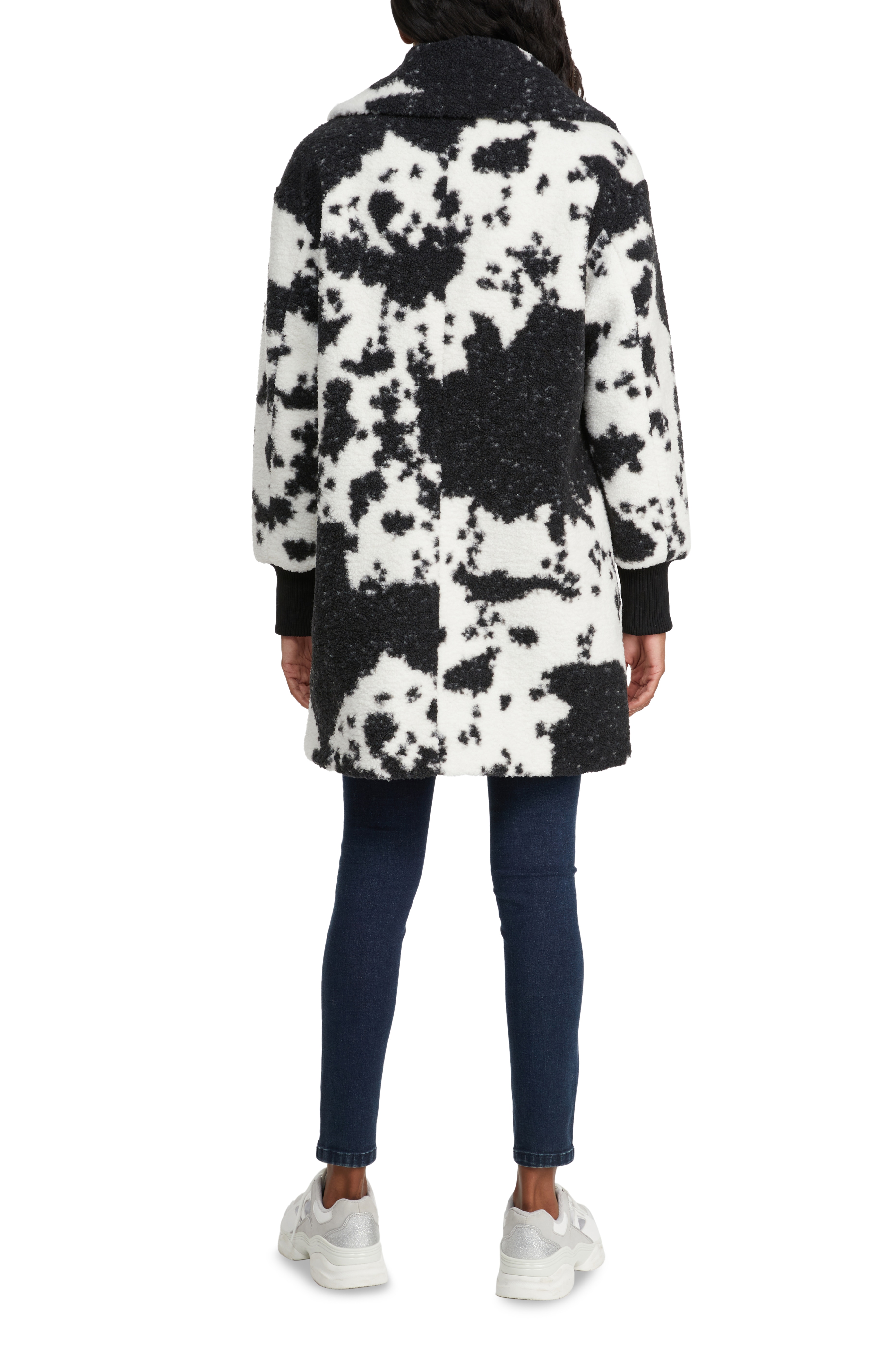 Cow print outlet coat