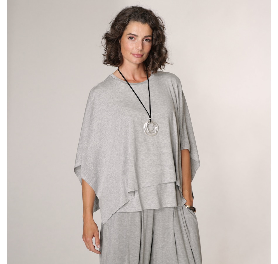 Image 371767_LTHGR.jpg, Product 371-767 / Price $24.33, WynneLayers Overlay Capelet and Tank from Wynnelayers on TSC.ca's Fashion department