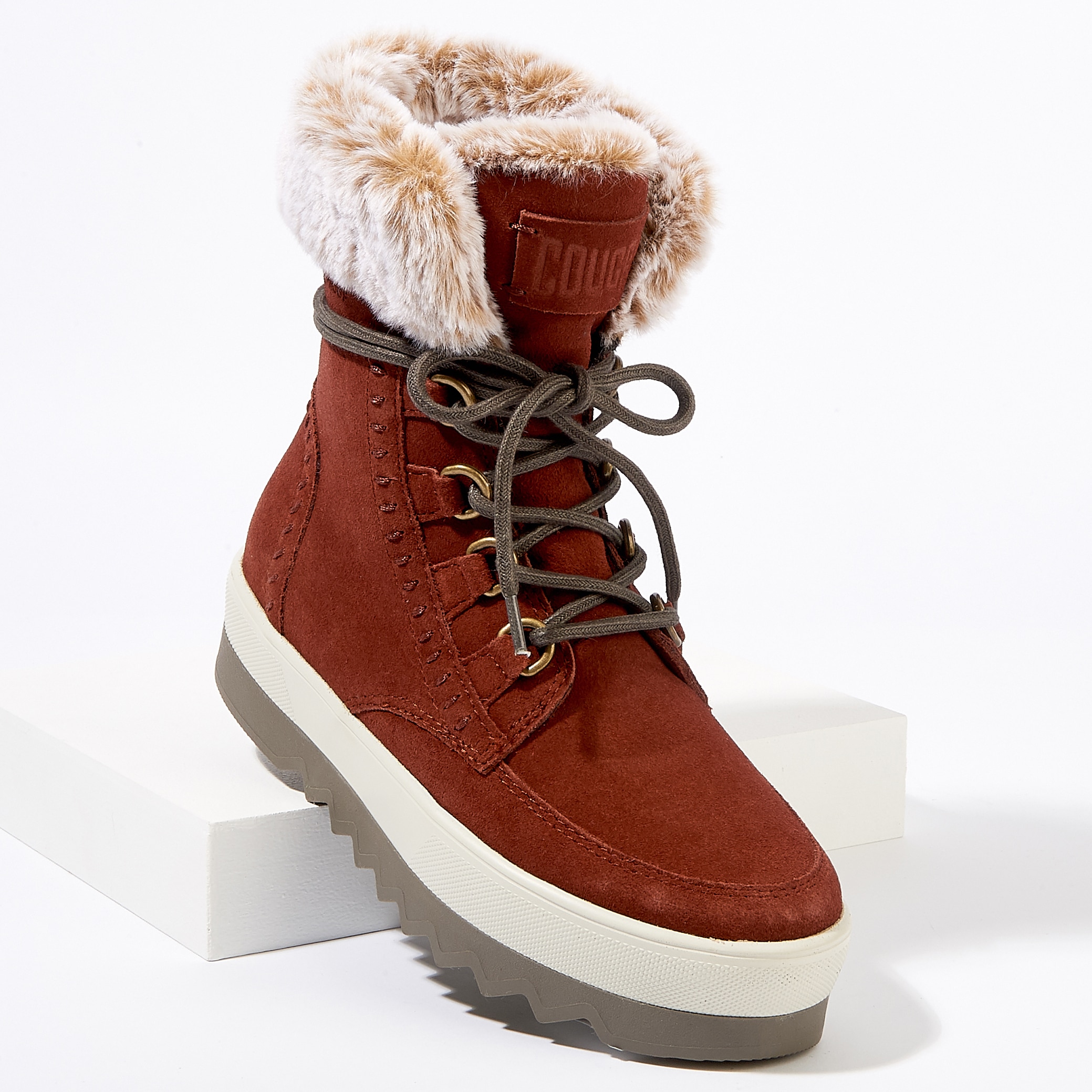 Cougar fur outlet boots