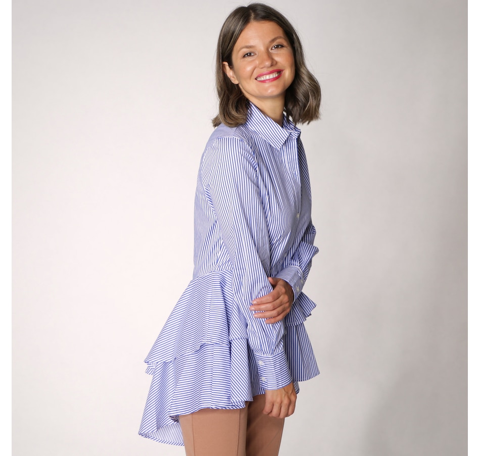 Image 371857_ALTMORE1.jpg, Product 371-857 / Price $24.33, Guillaume High-Low Peplum Shirt from Guillaume on TSC.ca's Fashion department