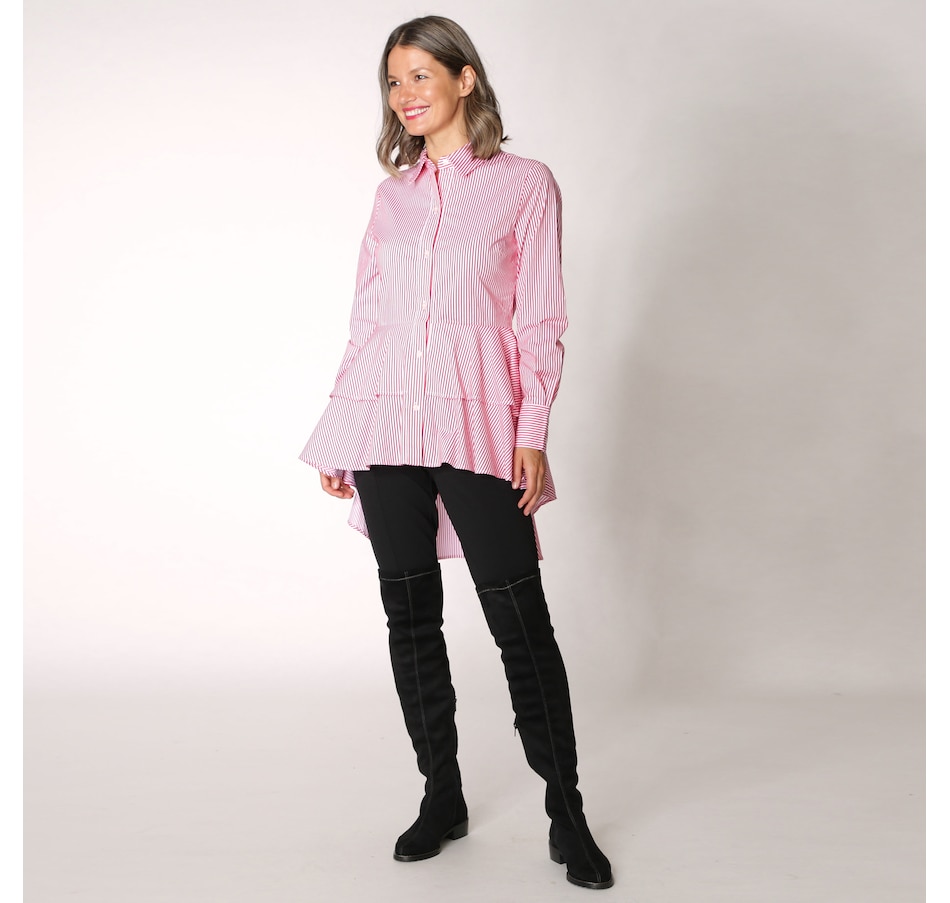 Image 371857_ALTMORE2.jpg, Product 371-857 / Price $24.33, Guillaume High-Low Peplum Shirt from Guillaume on TSC.ca's Fashion department