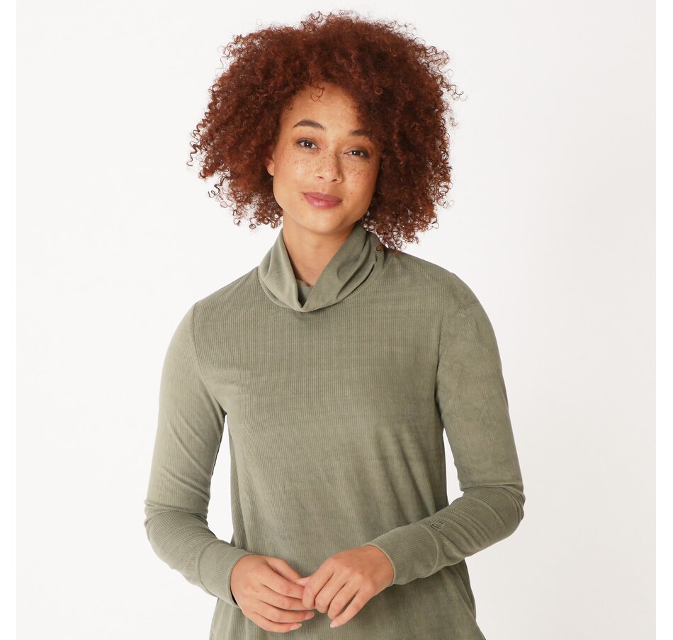 Image 371875_OMO.jpg, Product 371-875 / Price $19.33, Cuddl Duds Corduroy Long Tunic from Cuddl Duds on TSC.ca's Fashion department