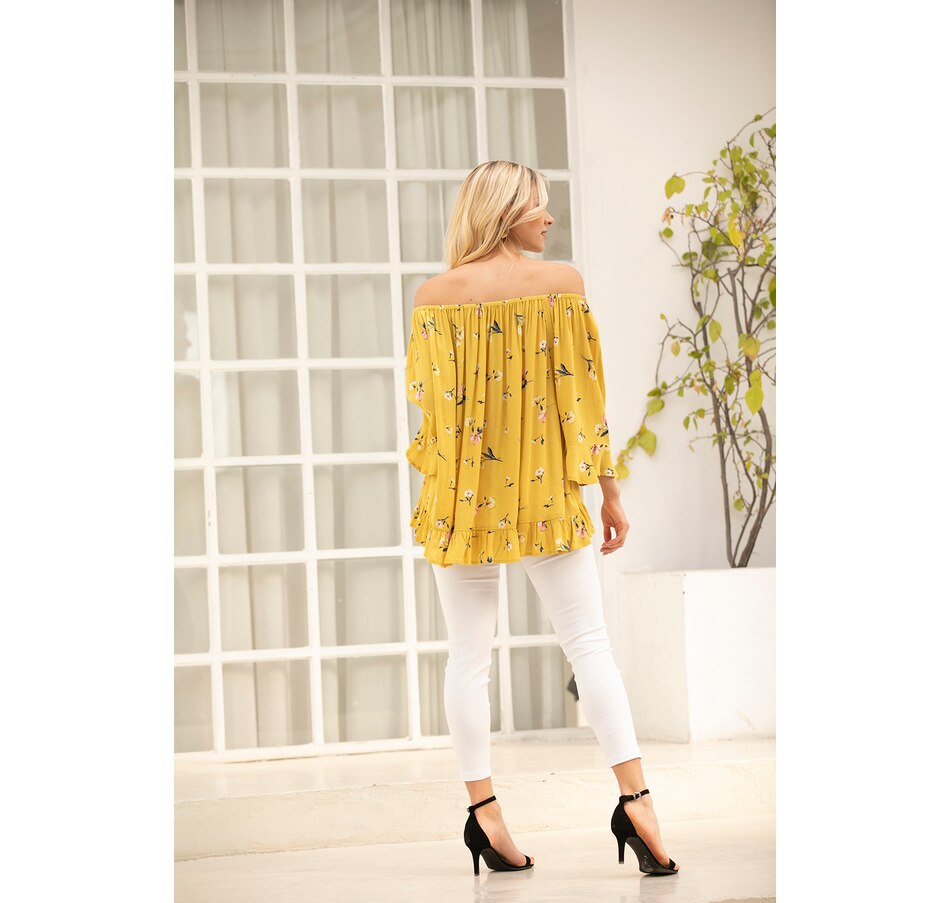 Image 371944_ALTMORE4.jpg, Product 371-944 / Price $19.33, Orange Fashion Village Off The Shoulder Ruffle Top from Orange Fashion Village on TSC.ca's Fashion department