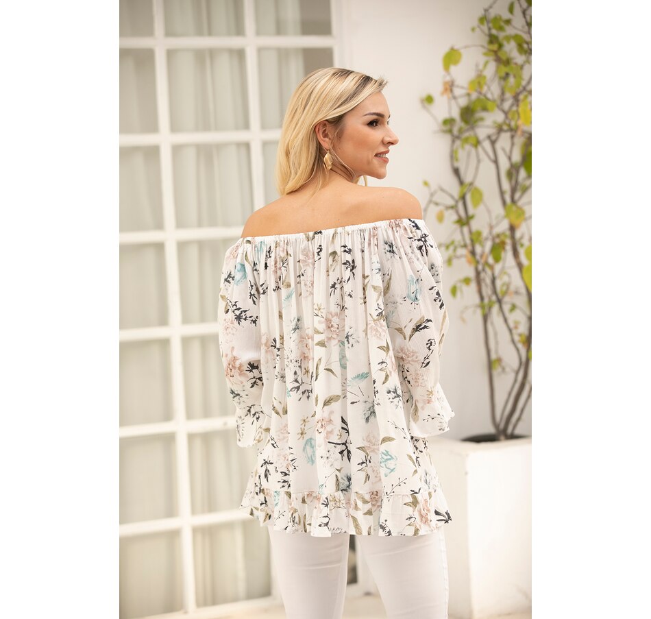 Image 371944_ALTMORE6.jpg, Product 371-944 / Price $19.33, Orange Fashion Village Off The Shoulder Ruffle Top from Orange Fashion Village on TSC.ca's Fashion department