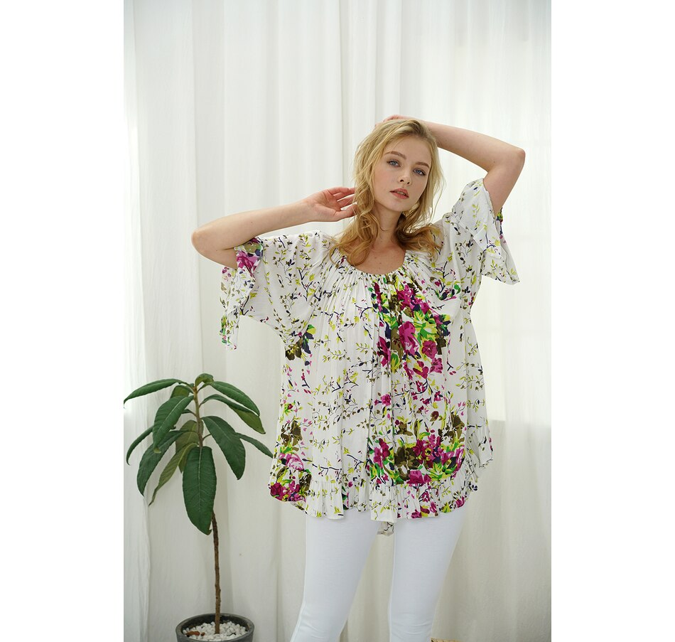 Image 371944_PNK.jpg, Product 371-944 / Price $19.33, Orange Fashion Village Off The Shoulder Ruffle Top from Orange Fashion Village on TSC.ca's Fashion department