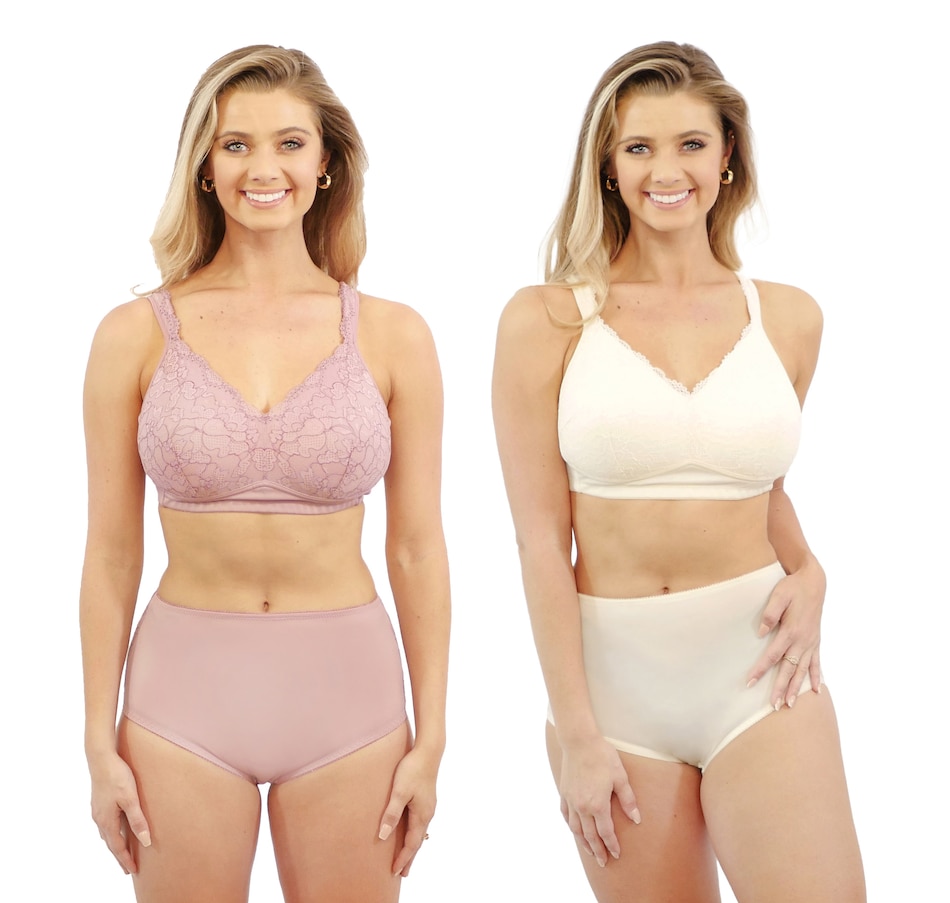 Clothing & Shoes - Socks & Underwear - Bras - Rhonda Shear Molded Cup Lace  Bra 2-Pack - Online Shopping for Canadians