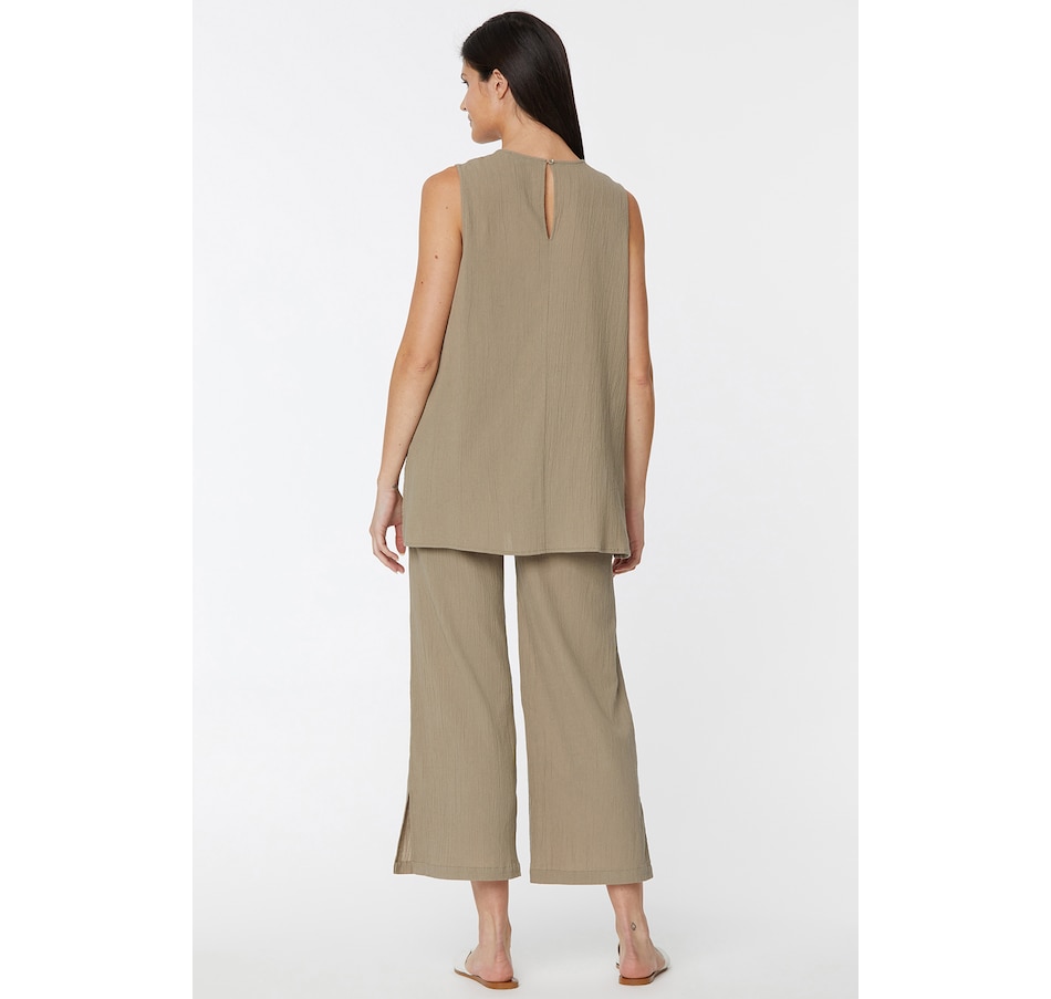 Clothing & Shoes Tops TShirts & Tops NYDJ Gauze Sleeveless Tunic