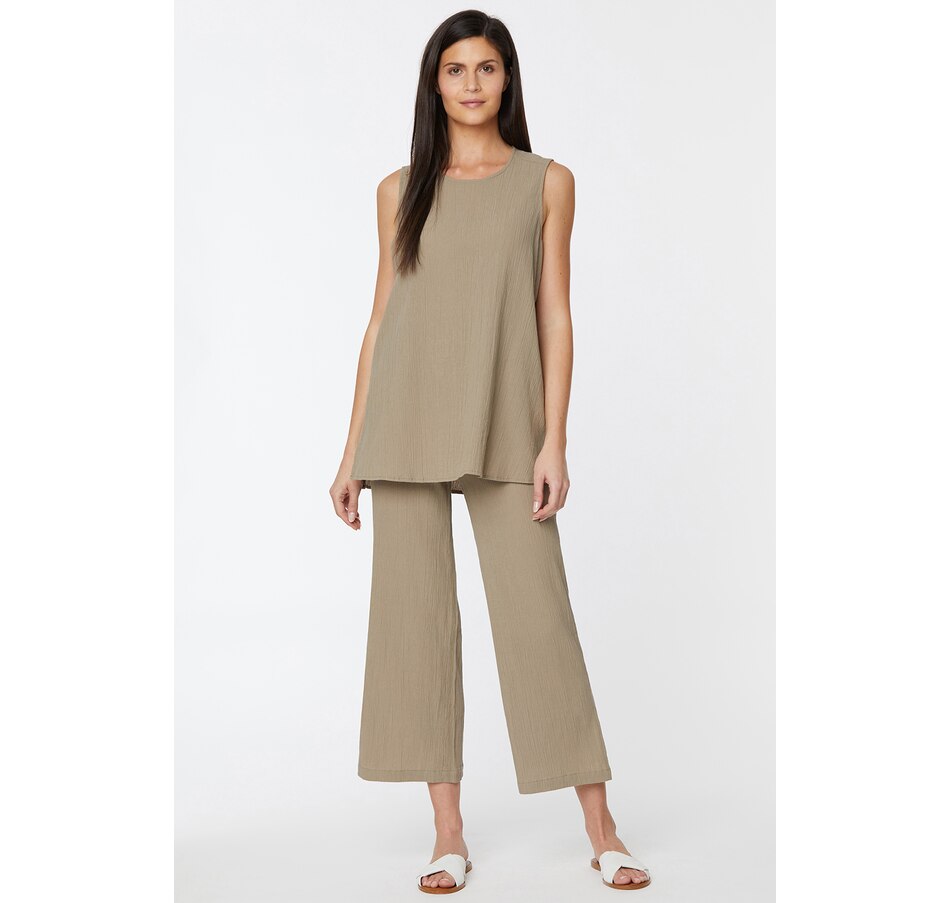 Clothing & Shoes Tops TShirts & Tops NYDJ Gauze Sleeveless Tunic