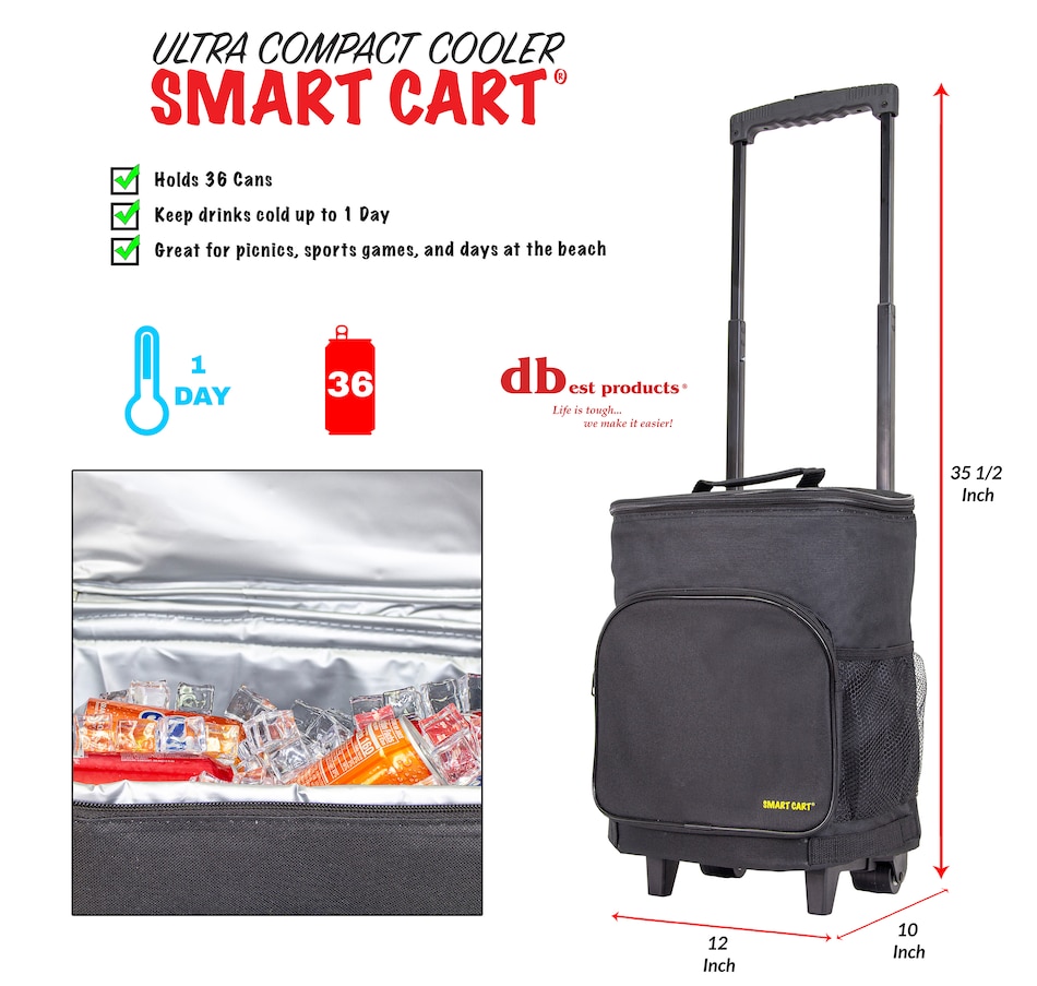 Image 400393_ALTMORE1.jpg, Product 400-393 / Price $9.33, Dbest Ultra Compact Cooler Smart Cart from Trolley Dolly on TSC.ca's Home & Garden department