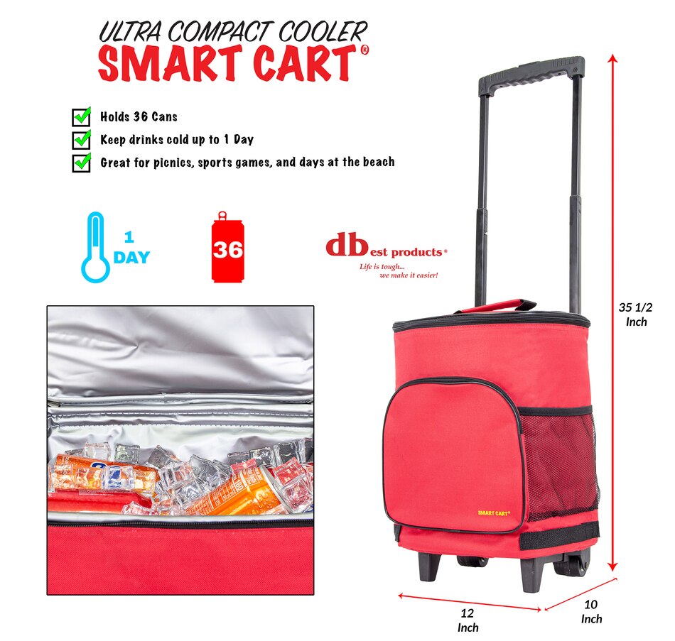 Image 400393_ALTMORE11.jpg, Product 400-393 / Price $9.33, Dbest Ultra Compact Cooler Smart Cart from Trolley Dolly on TSC.ca's Home & Garden department
