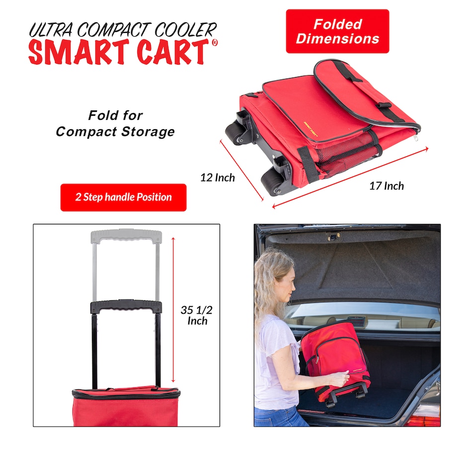 Image 400393_ALTMORE13.jpg, Product 400-393 / Price $9.33, Dbest Ultra Compact Cooler Smart Cart from Trolley Dolly on TSC.ca's Home & Garden department