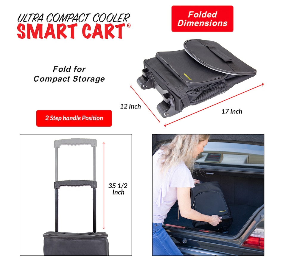 Image 400393_ALTMORE3.jpg, Product 400-393 / Price $9.33, Dbest Ultra Compact Cooler Smart Cart from Trolley Dolly on TSC.ca's Home & Garden department