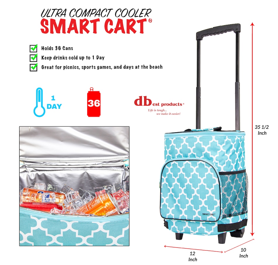 Image 400393_ALTMORE6.jpg, Product 400-393 / Price $9.33, Dbest Ultra Compact Cooler Smart Cart from Trolley Dolly on TSC.ca's Home & Garden department
