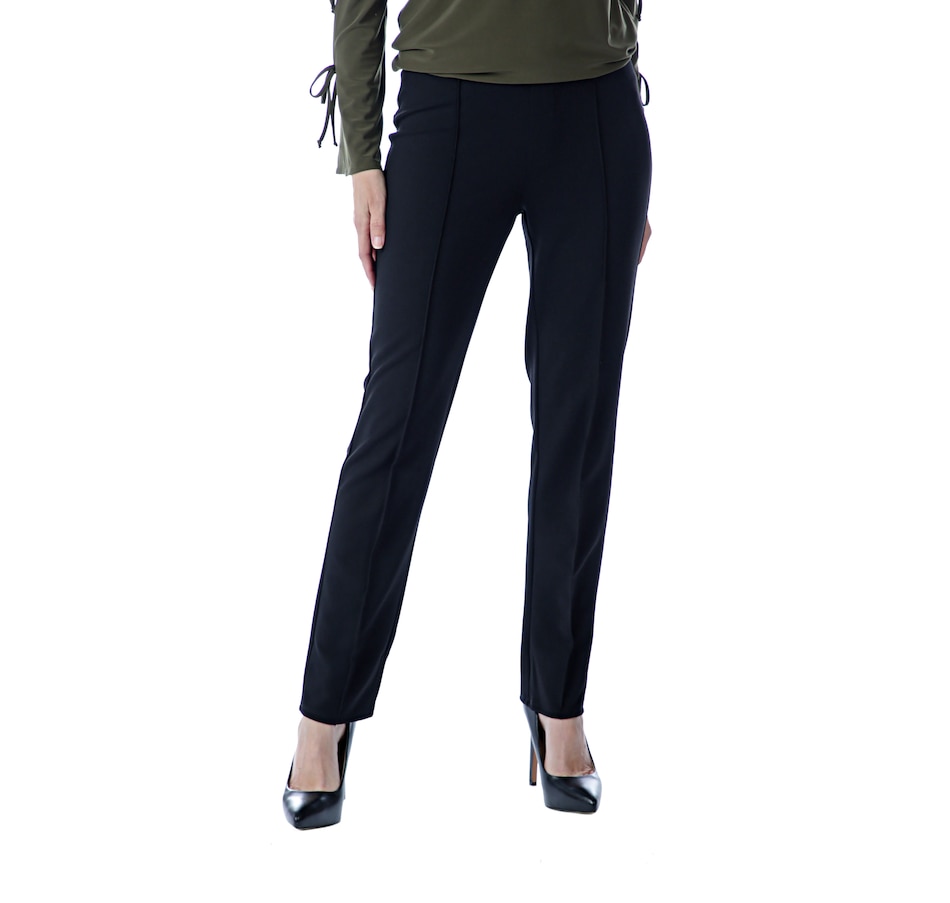 Image 401783_BLK.jpg , Product 401-783 / Price $22.33 , Nina Leonard Millennium Slim Pant with Pintuck Detail from Nina Leonard on TSC.ca's Fashion department