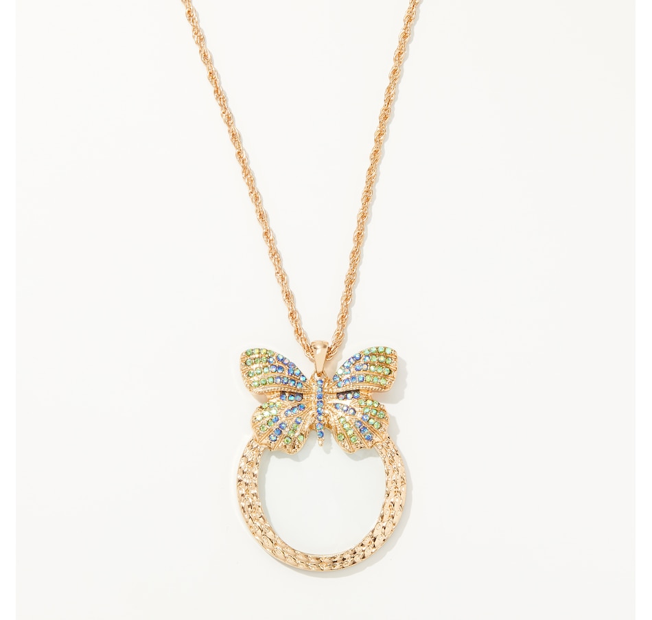 Image 402117_GMI.jpg, Product 402-117 / Price $44.99, Kim & Co. Madame Butterfly Magnifying Necklace from Kim & Co. on TSC.ca's Jewellery department