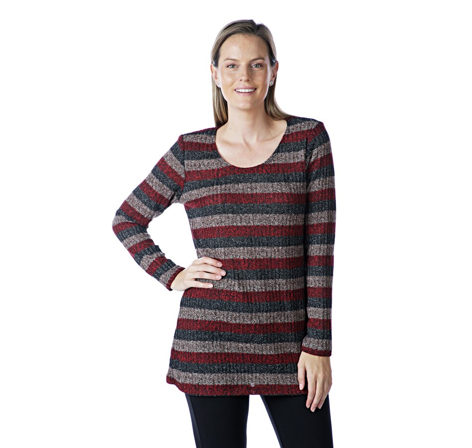 Image 402128_WNSTP.jpg , Product 402-128 / Price $29.33 , Mr. Max Joey Stripe Knit Tunic Top from Mr. Max on TSC.ca's Fashion department