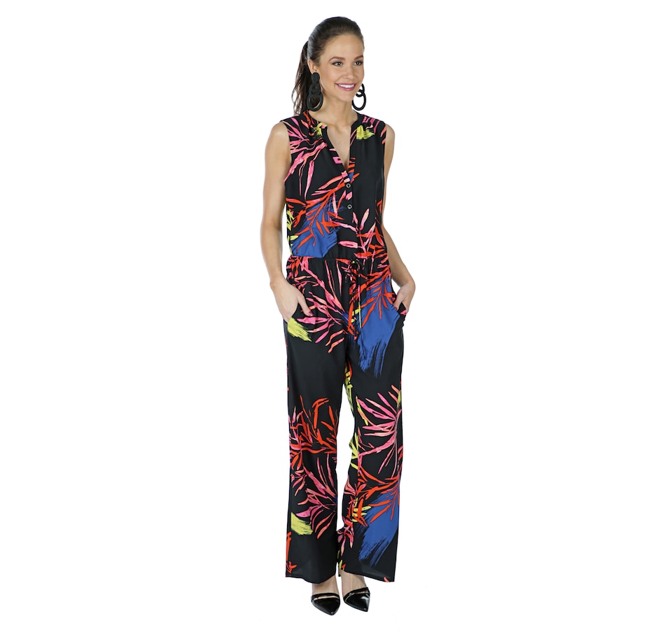 Image 402751_BKMU.jpg, Product 402-751 / Price $59.33, N Natori Printed Crepe Jumpsuit from N Natori on TSC.ca's Fashion department