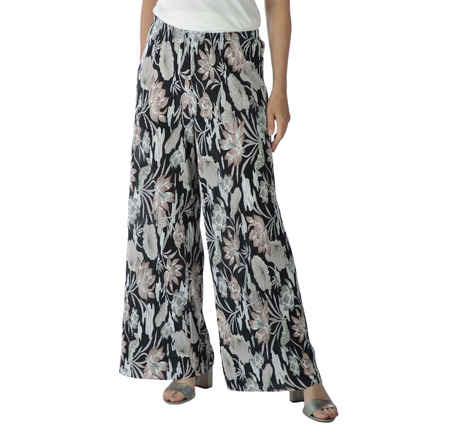tsc.ca Joan Rivers Classics Collection Accordion Pleat Palazzo Pant