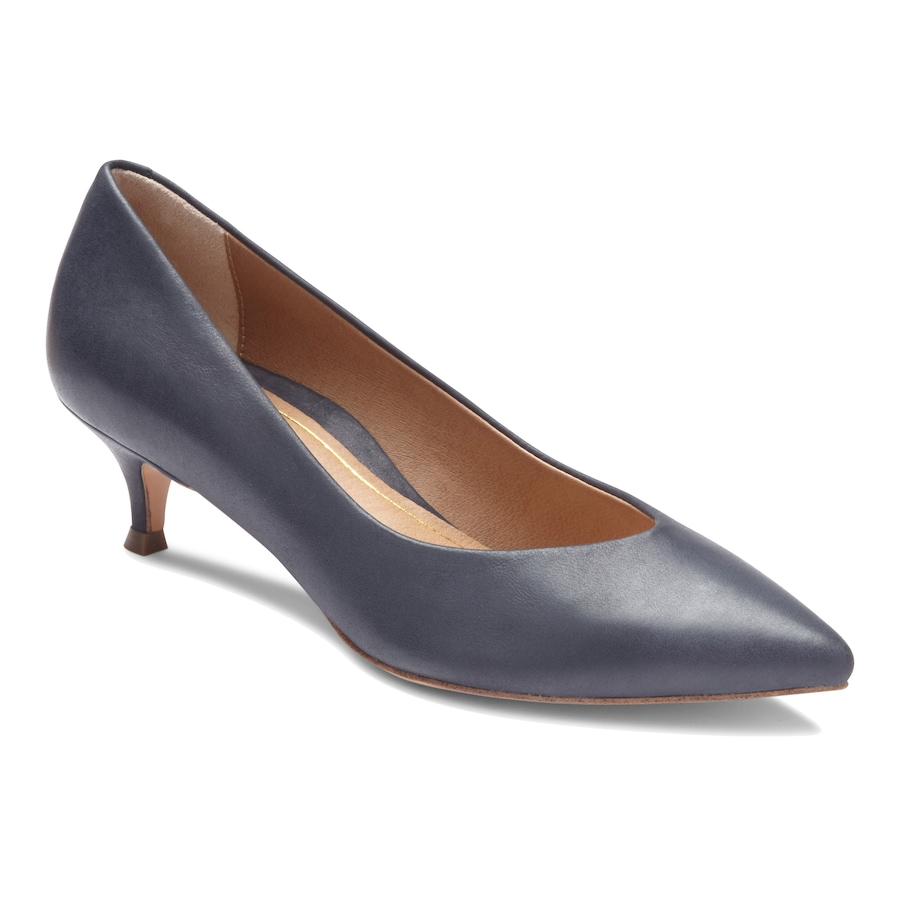 Image 404017_NVY.jpg, Product 404-017 / Price $69.33, Vionic Kit Josie Kitten Heel Pump from Vionic on TSC.ca's Shoes department