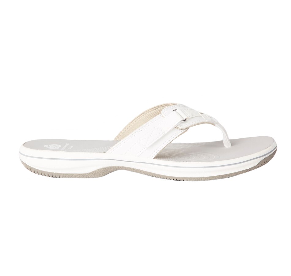 Image 404302_WHT.jpg, Product 404-302 / Price $22.33, Clarks Breeze Sea Flip Flop on TSC.ca's department