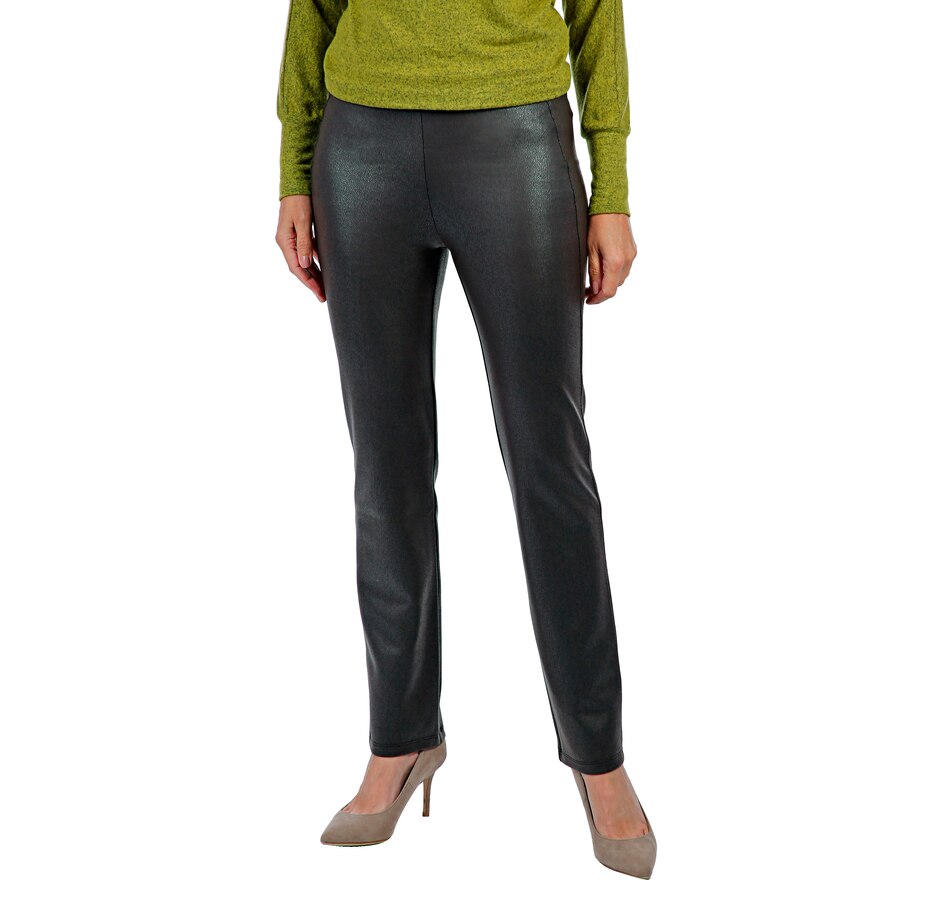 Image 404455_CHO.jpg, Product 404-455 / Price $19.33, Kim & Co. Croco Faux Leather Knit Slim Leg Pant from Kim & Co. on TSC.ca's Fashion department