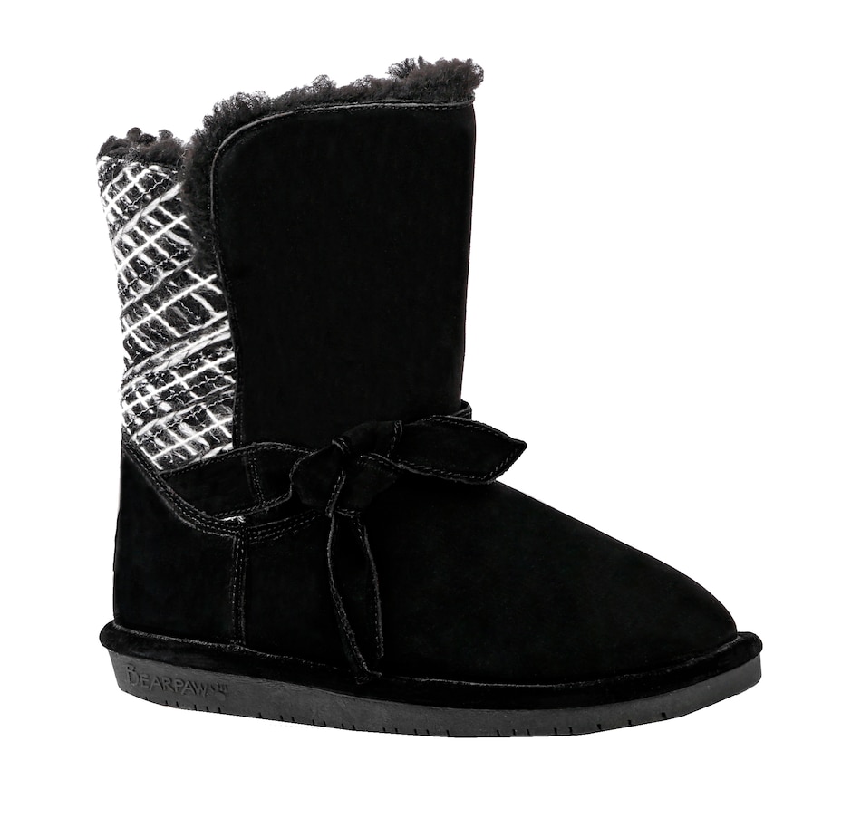 Image 404773_BLK.jpg, Product 404-773 / Price $29.33, BEARPAW Geneva Knitted Short Boot from BEARPAW Footwear on TSC.ca's Shoes department
