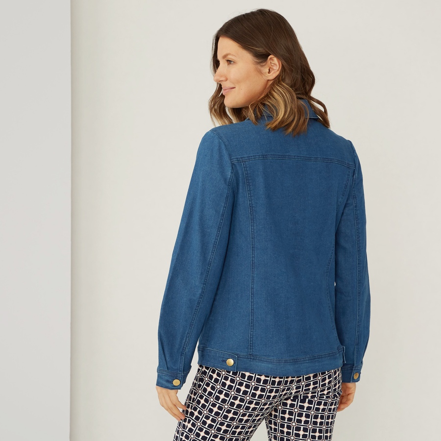 Image 406225_ALTMORE1.jpg, Product 406-225 / Price $44.33, Nina Leonard Stretch Denim Jacket from Nina Leonard on TSC.ca's Fashion department